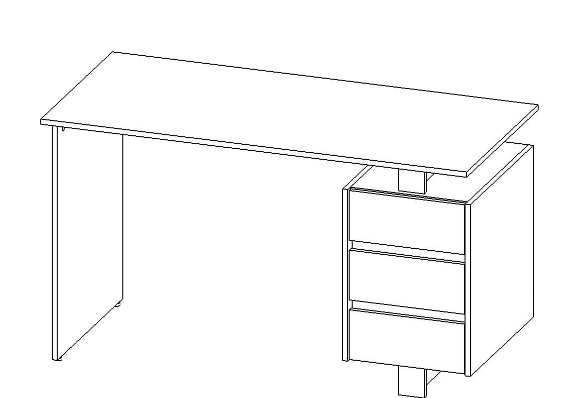 Сборка письменного стола. Письменный стол Рио 130х60х75 см. Компьютерный стол 